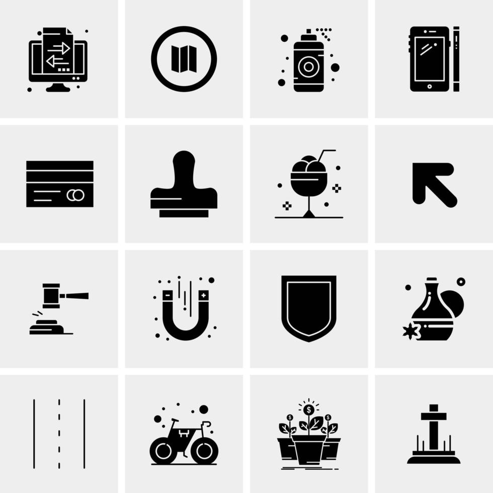 16 Business Universal Icons Vector Creative Icon Illustration to use in web and Mobile Related project