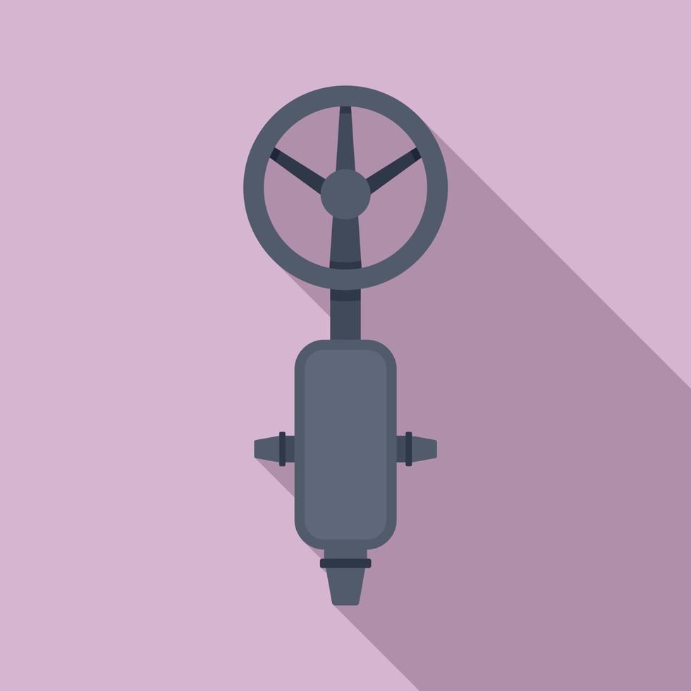Xray metal detector icon, flat style vector