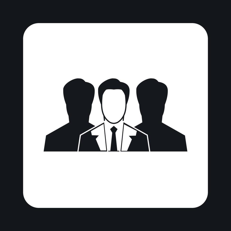 Recruitment icon in simple style vector