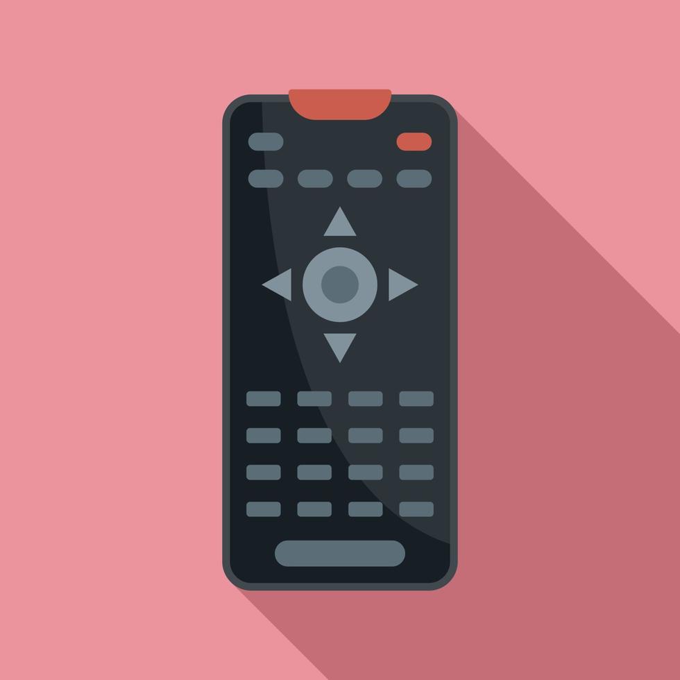 Remote control icon, flat style vector