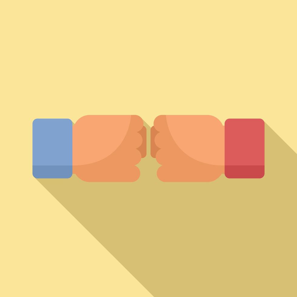 Fist abuse icon, flat style vector
