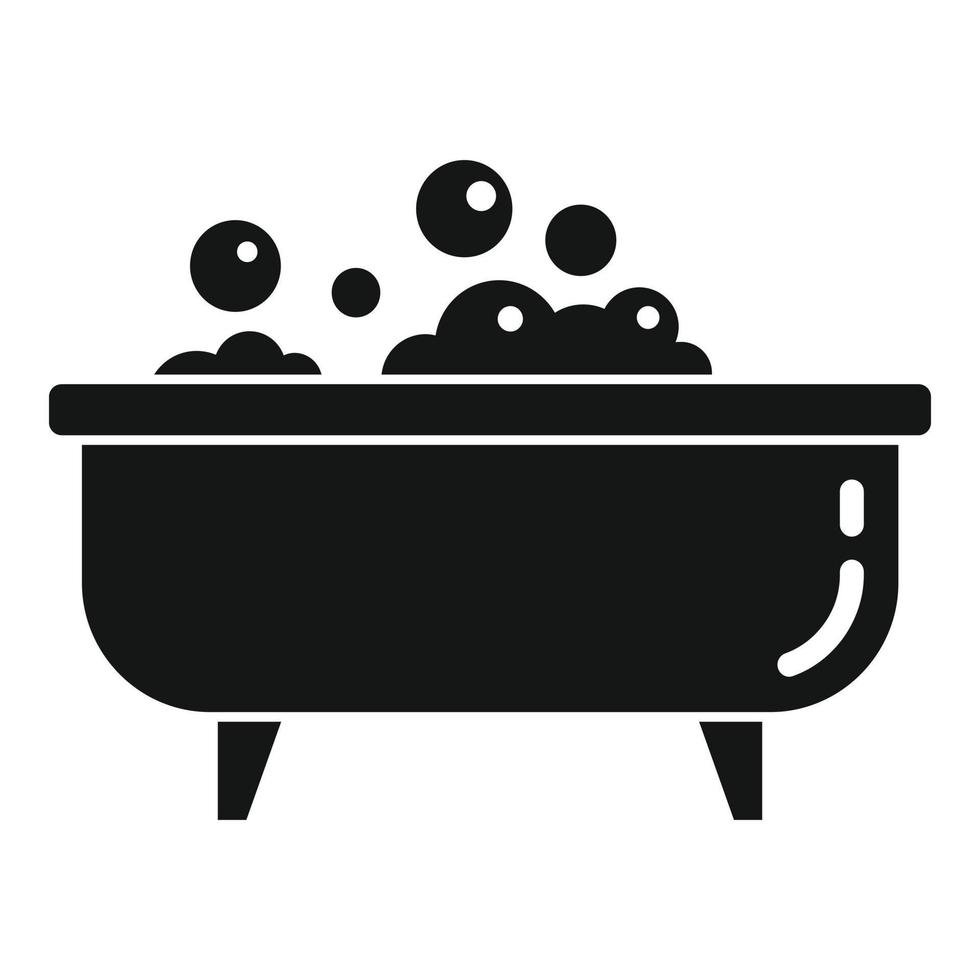 Home jacuzzi icon, simple style vector