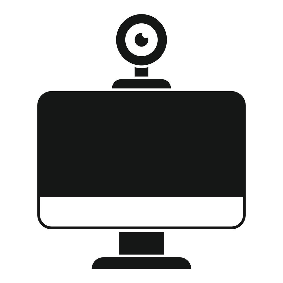  camera video call icon, simple style 14647821 Vector Art at Vecteezy