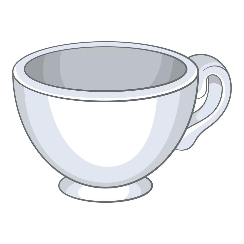 Cup icon, cartoon style vector
