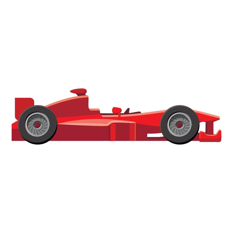 Sport car side view icon, isometric 3d style vector