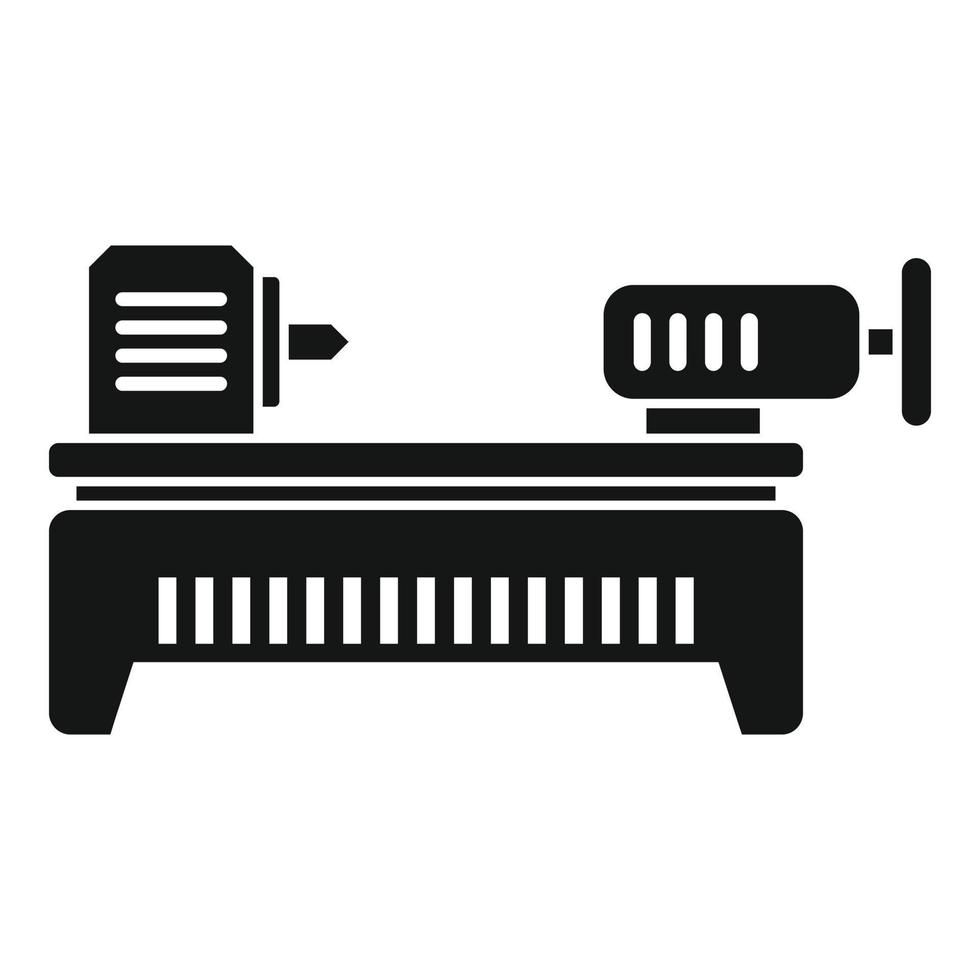 icono de torno, estilo simple vector