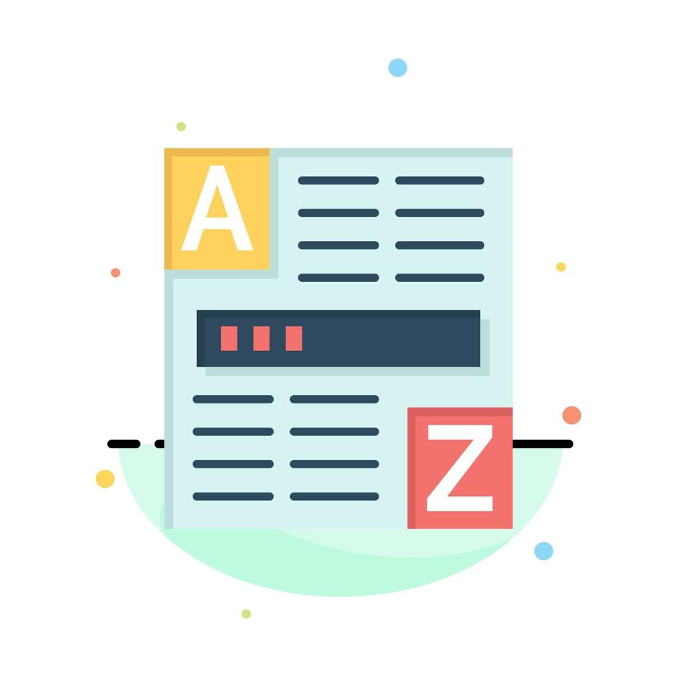 Browser Web Code Internet Abstract Flat Color Icon Template vector
