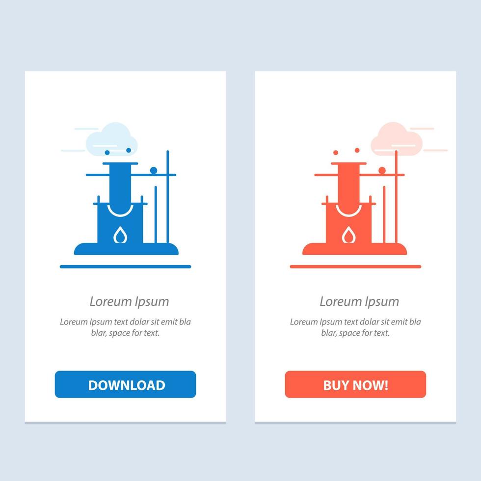 Like Science Space  Blue and Red Download and Buy Now web Widget Card Template vector