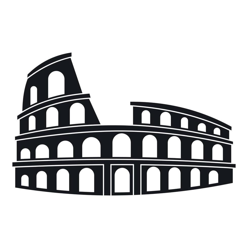 Roman Colosseum icon, simple style 14648018 Vector Art at Vecteezy