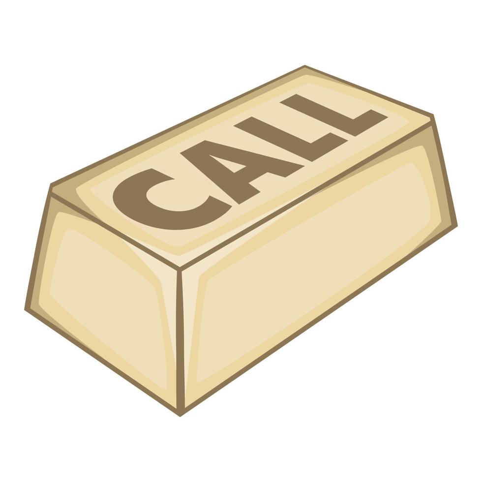Call button icon, isometric style vector