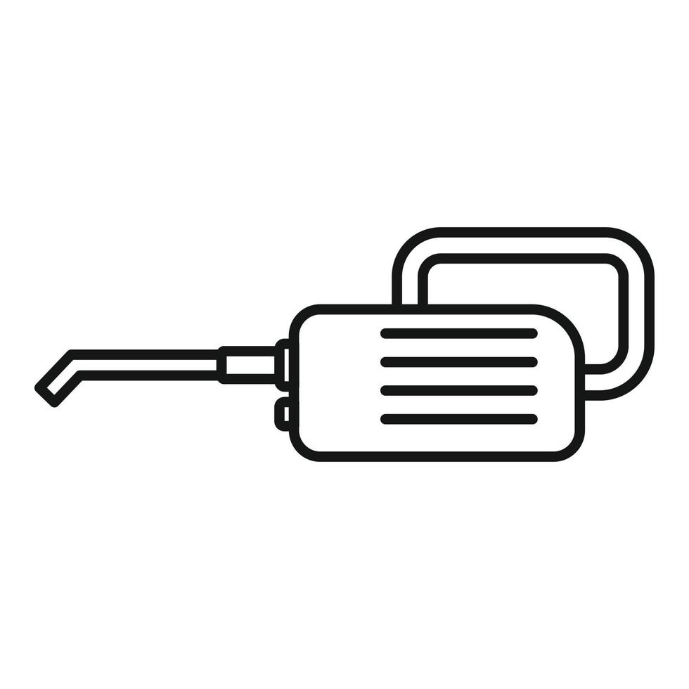 Steam cleaner appliance icon, outline style vector