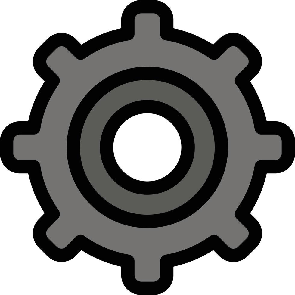 Gear Setting Cogs  Flat Color Icon Vector icon banner Template