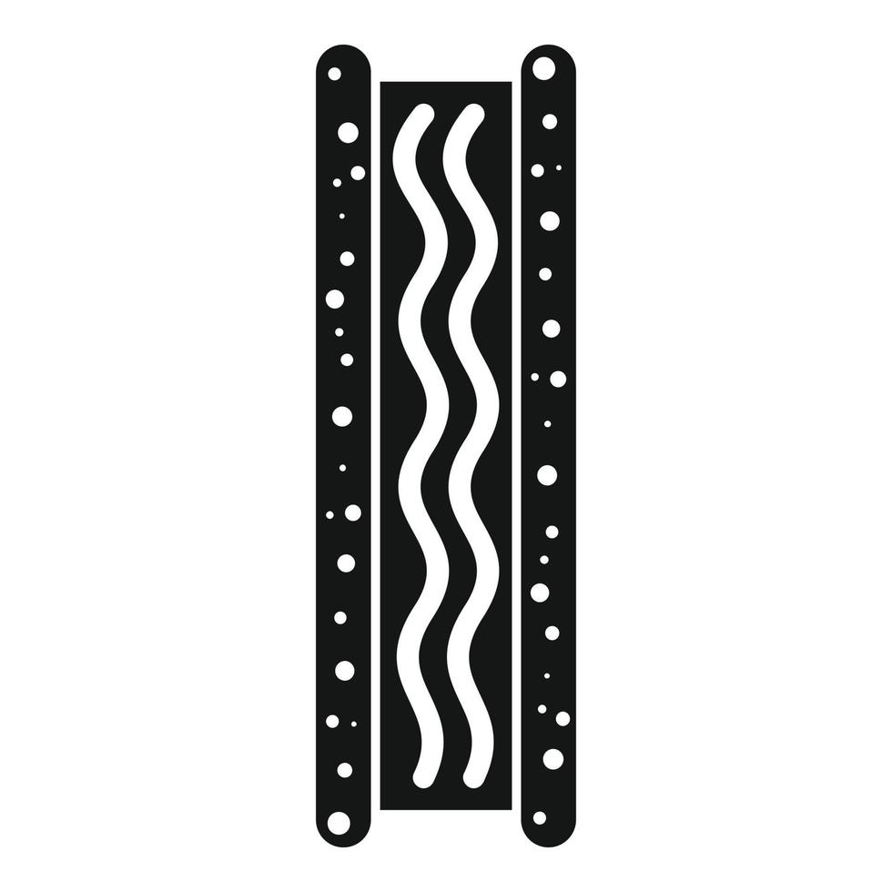 Soundproof wall icon, simple style vector