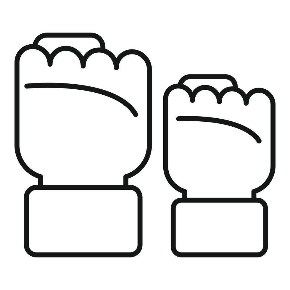 Empowerment fist icon, outline style vector