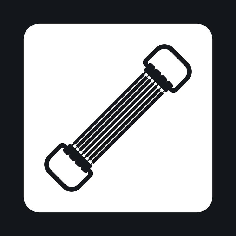 Sports stretchable belt icon, simple style vector