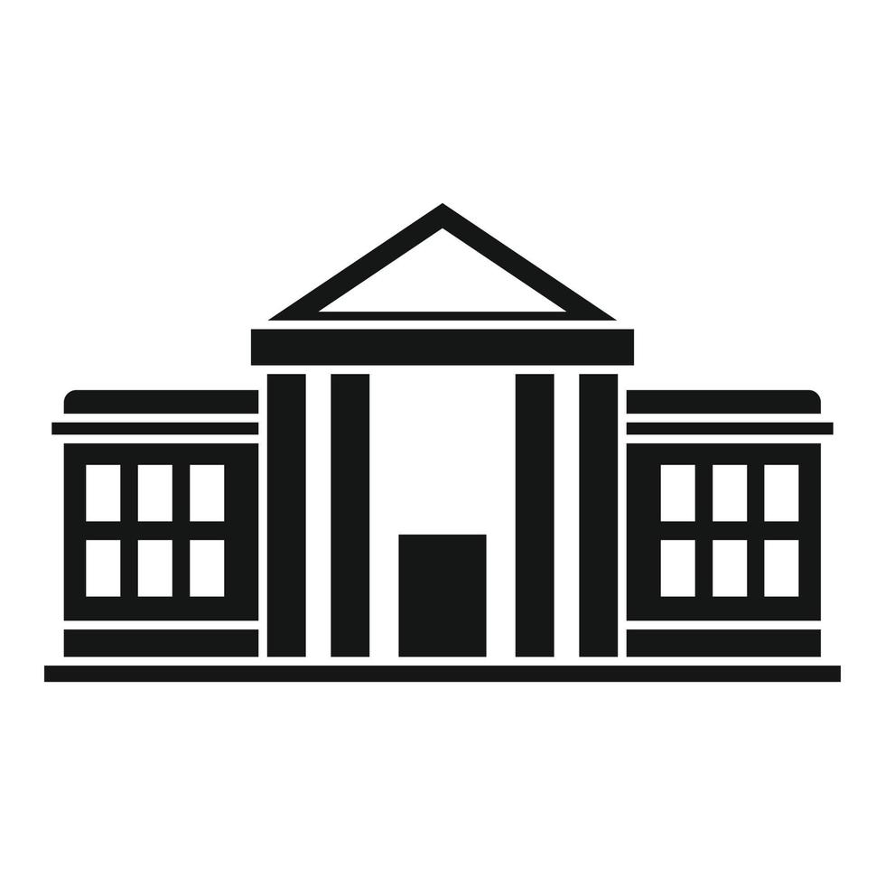 Parliament icon, simple style vector