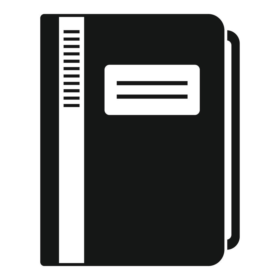 Folder documents icon, simple style vector