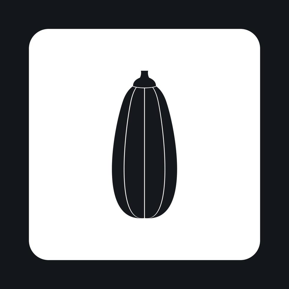 Zucchini icon, simple style vector