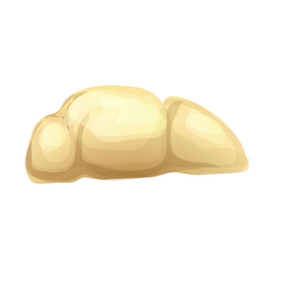 icono de durian de semilla, estilo de dibujos animados vector