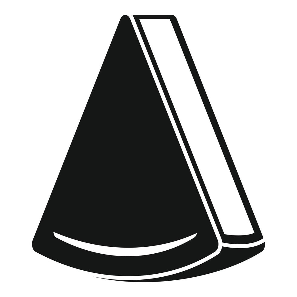 Cheese product icon, simple style vector