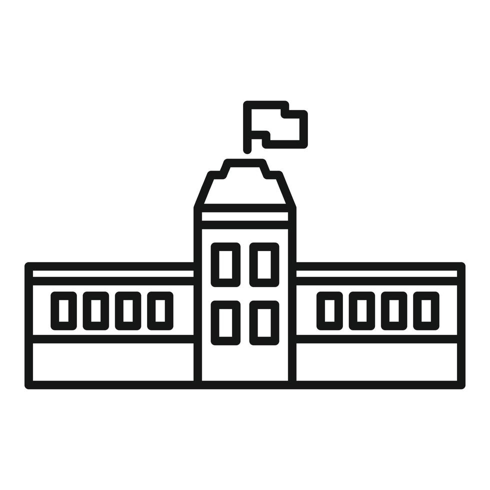 Capitol parliament icon, outline style vector