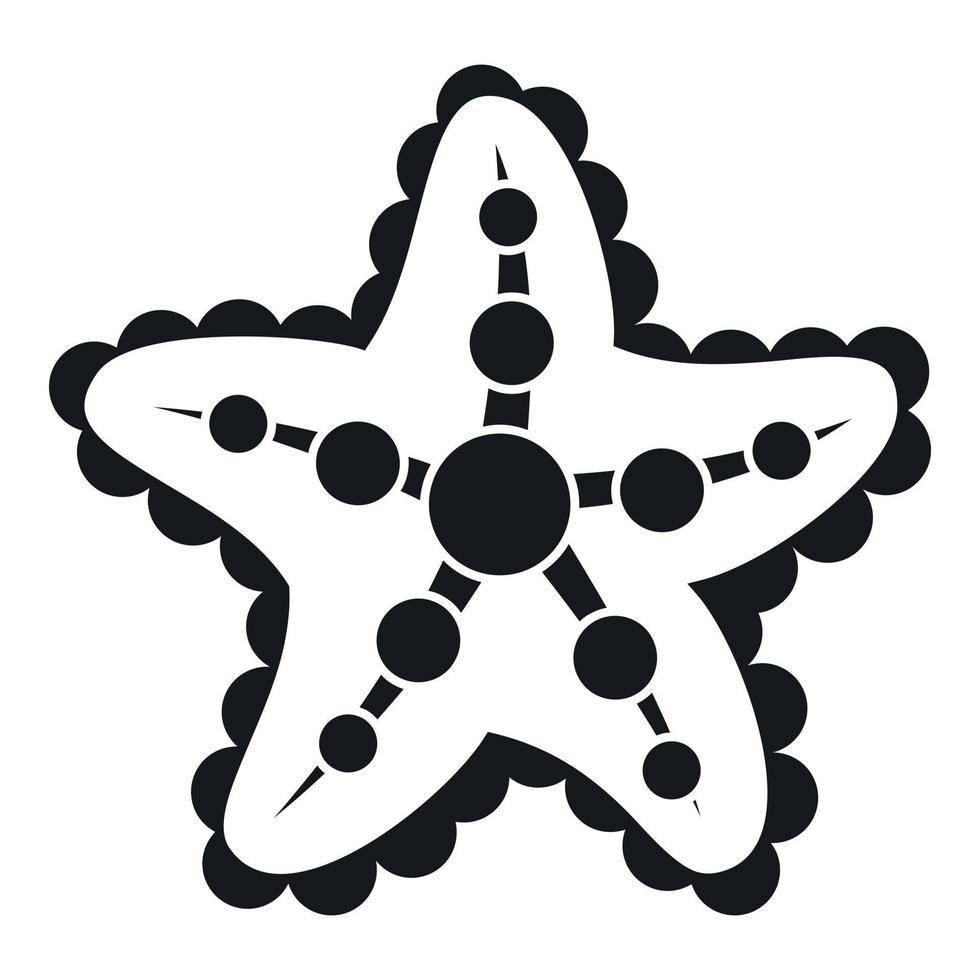 Starfish icon, simple style vector