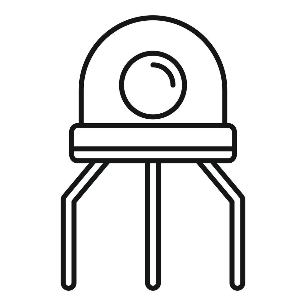 Nanotechnology artificial robot icon, outline style vector