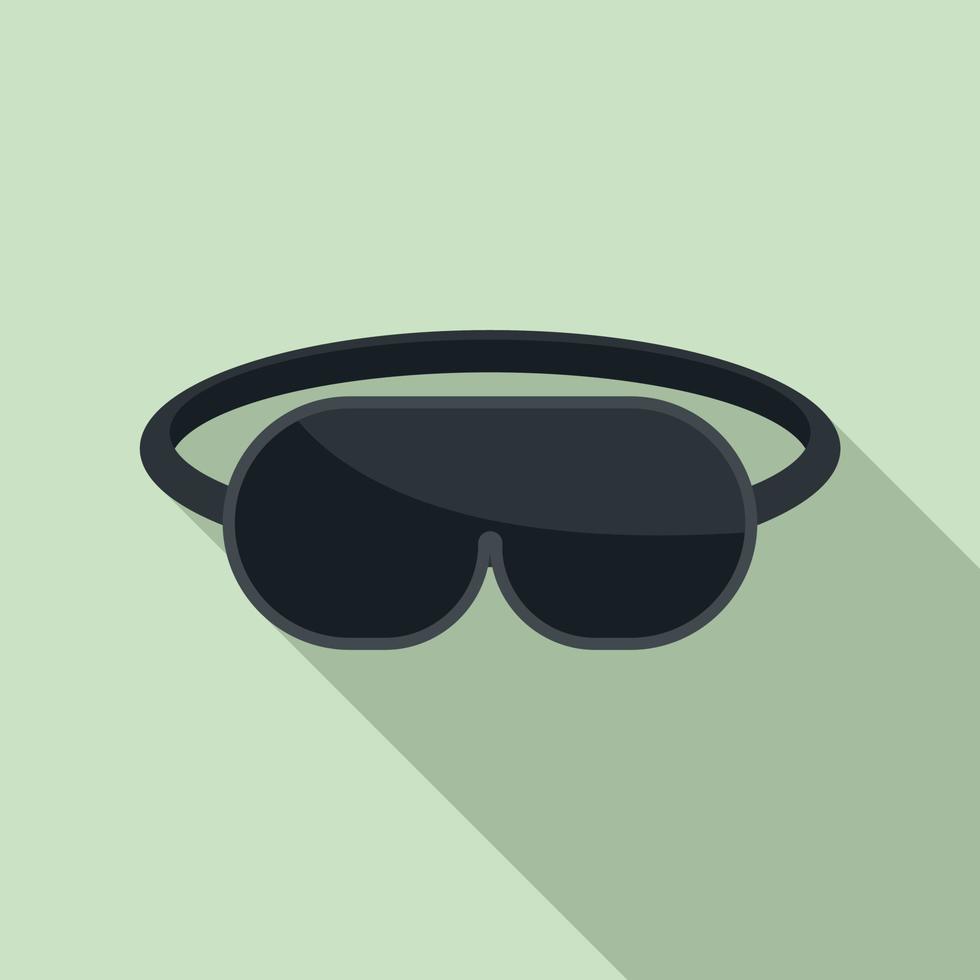 Sleeping mask icon, flat style vector