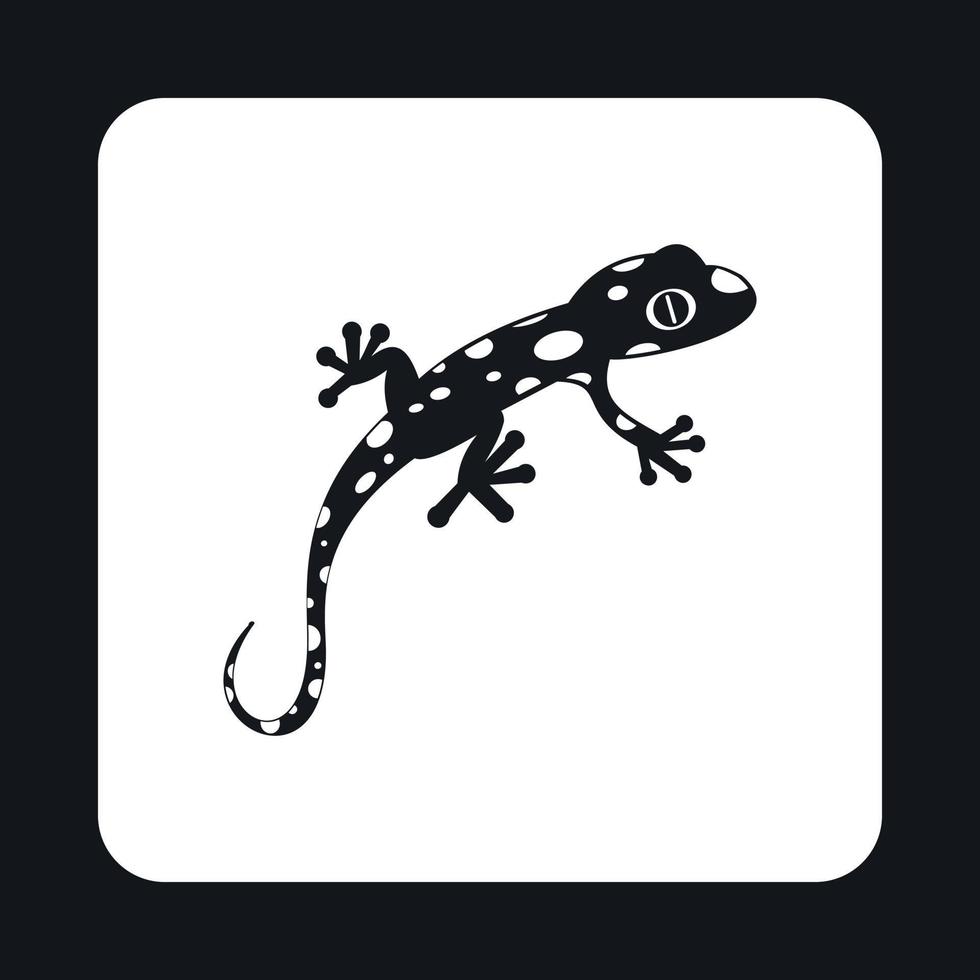 Spotted chameleon icon, simple style vector