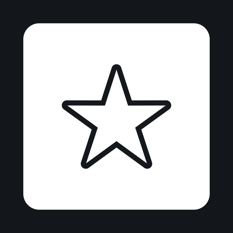 Celestial star icon, simple style vector