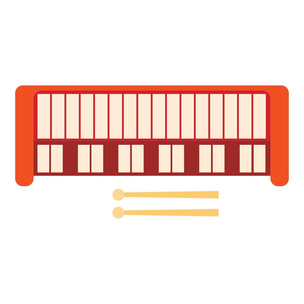 Synthesizer icon, flat style vector