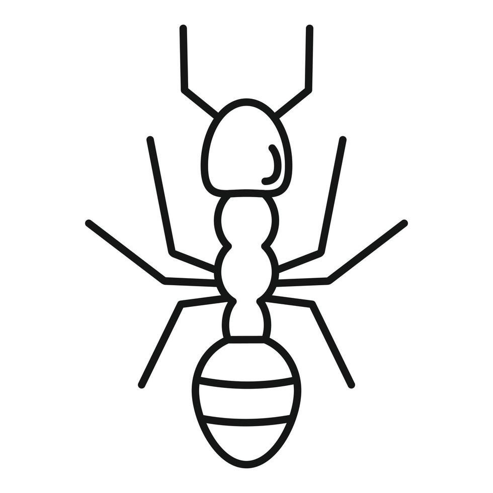 Farmer ant icon, outline style vector