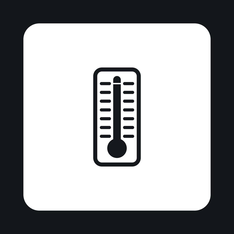 Thermometer indicates high temperature icon vector