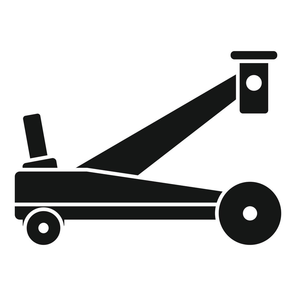 icono de tornillo jack, estilo simple vector