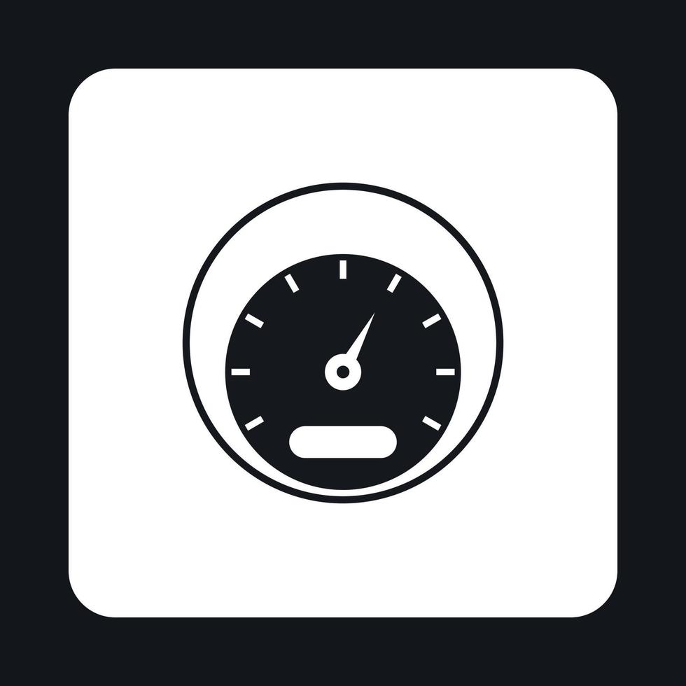 Speedometer, measuring scale icon vector