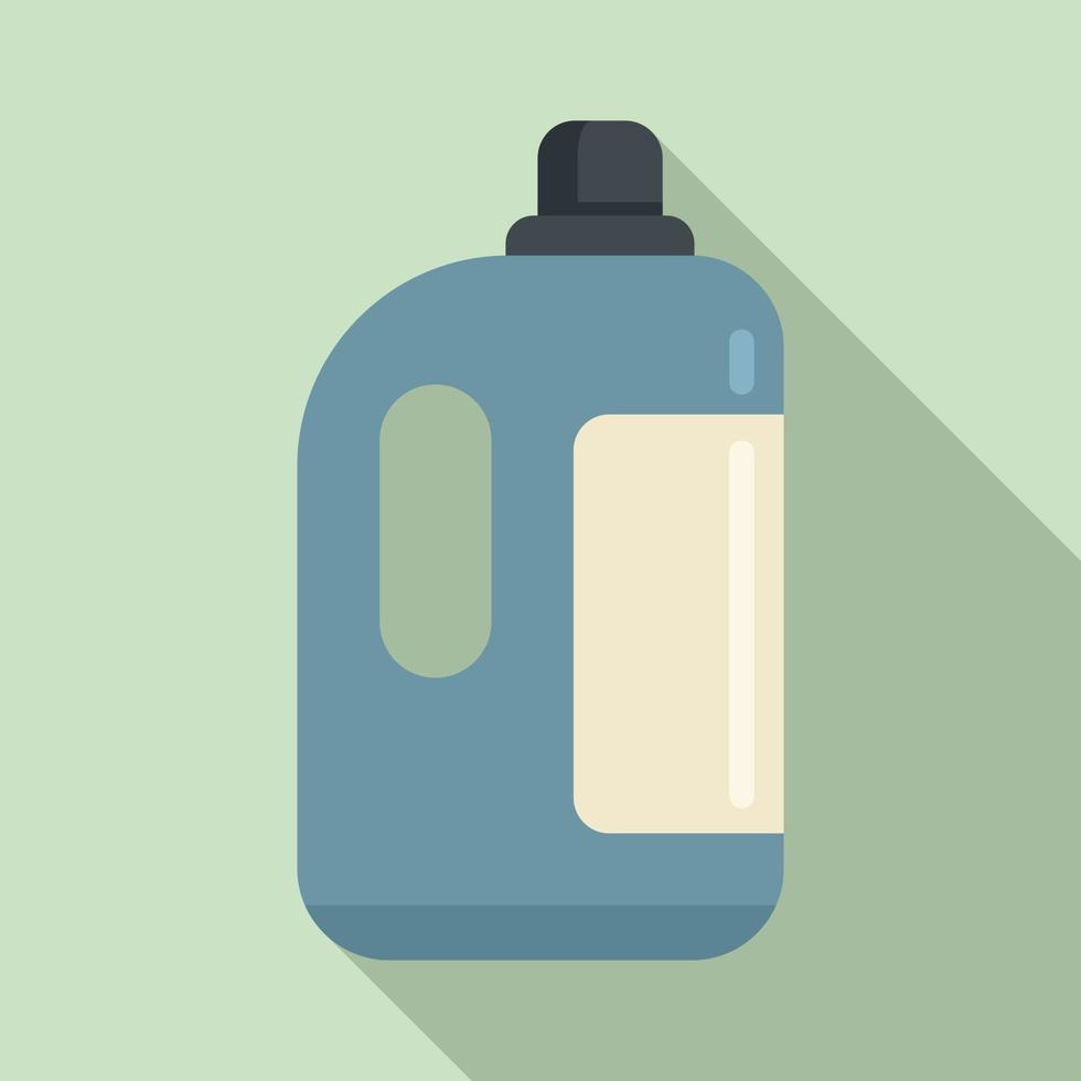 icono de botella de líquido suavizante, estilo plano vector