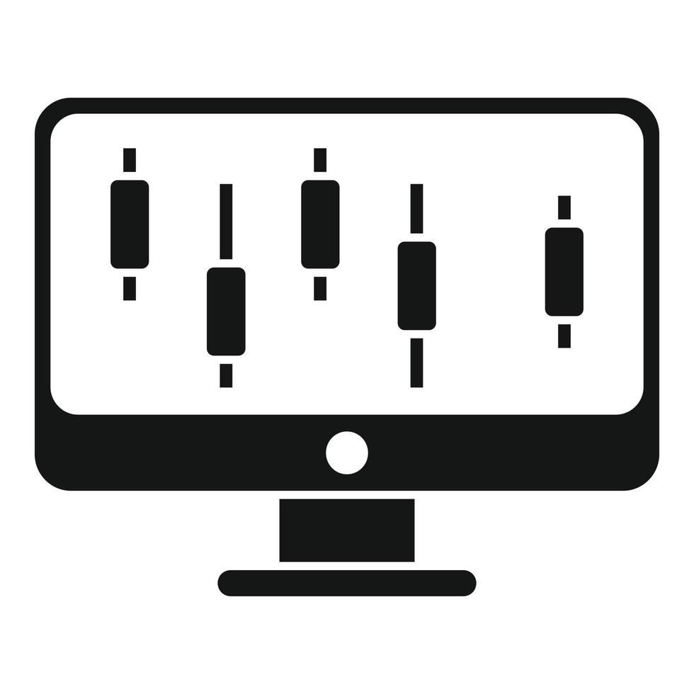 Technical restructure icon, simple style vector