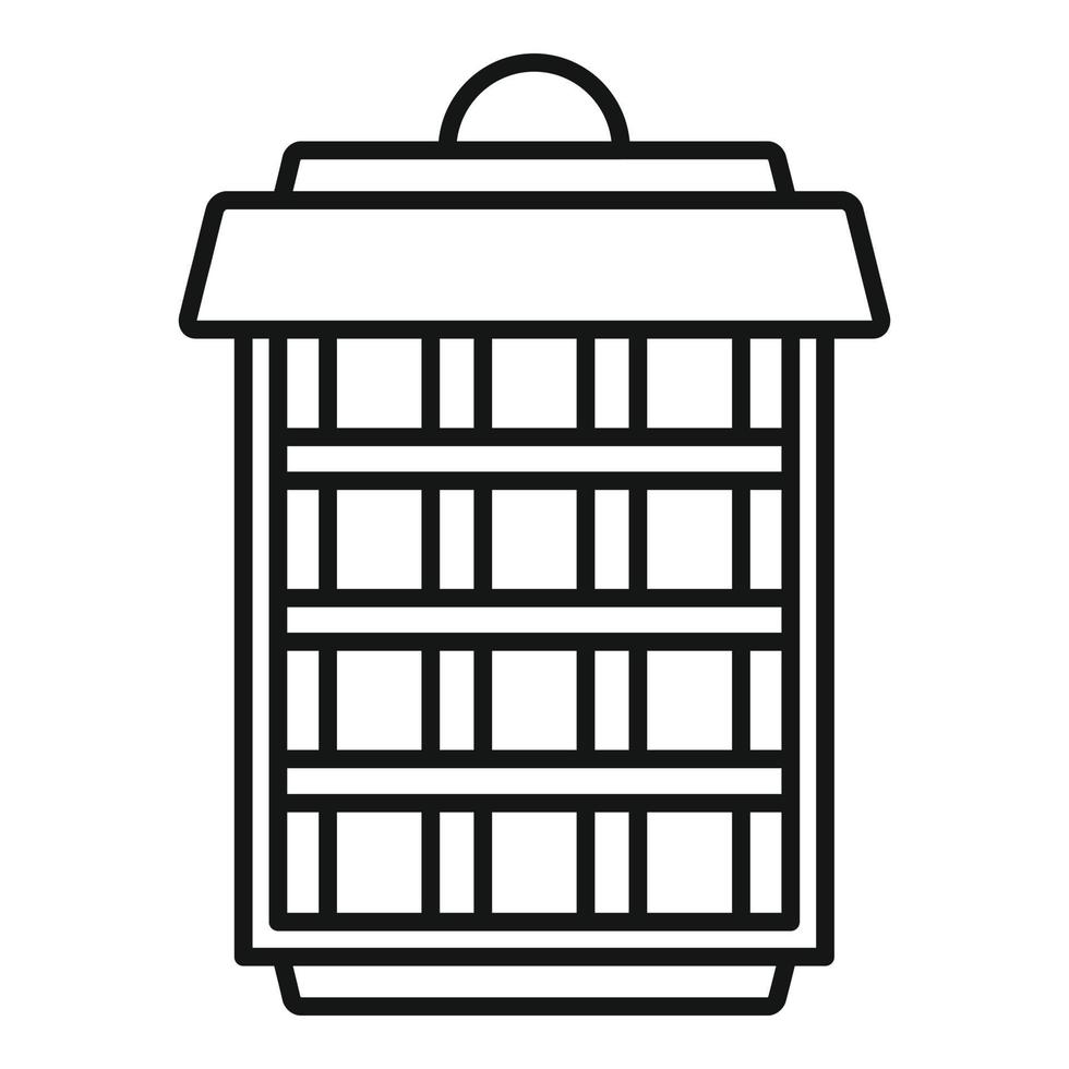 Insect trap icon, outline style vector