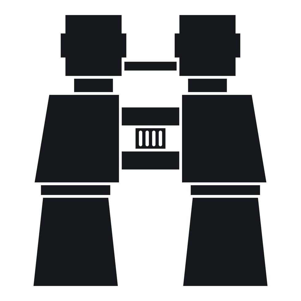 Binocular icon, simple style vector