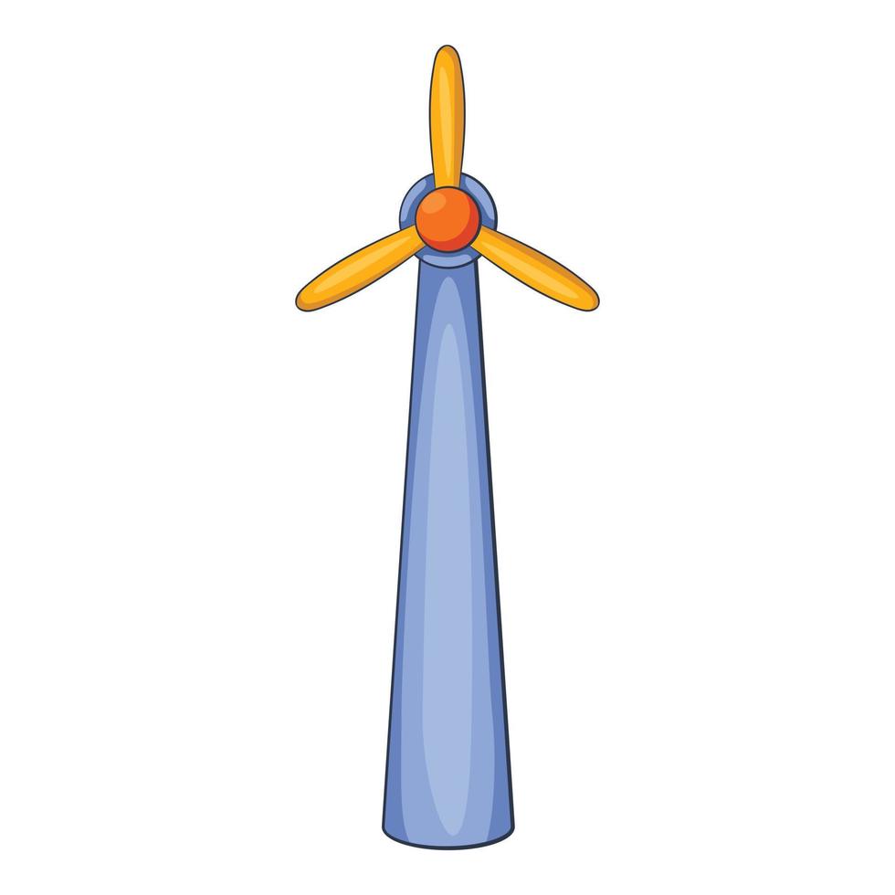 icono de molino de viento, estilo plano vector
