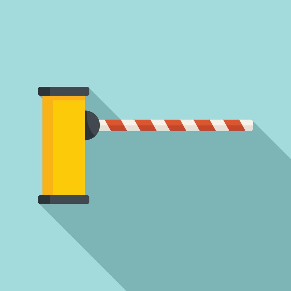 Border barrier icon, flat style vector