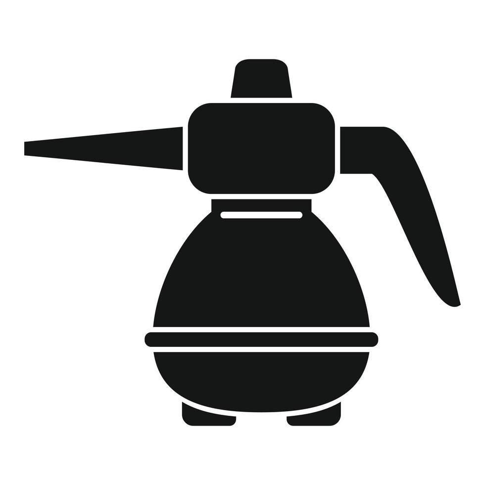 Wash steam cleaner icon, simple style vector