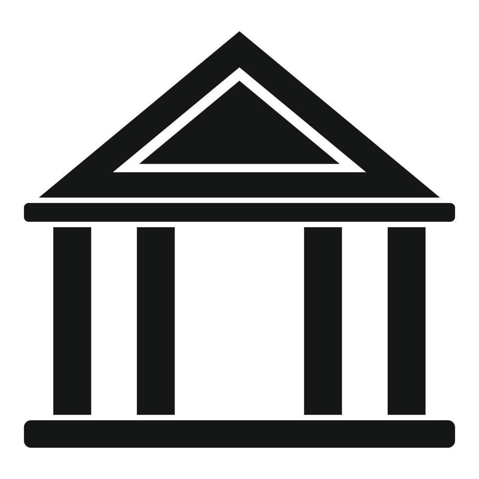 Judge court icon, simple style vector