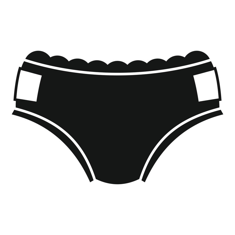 Odor diaper icon, simple style vector