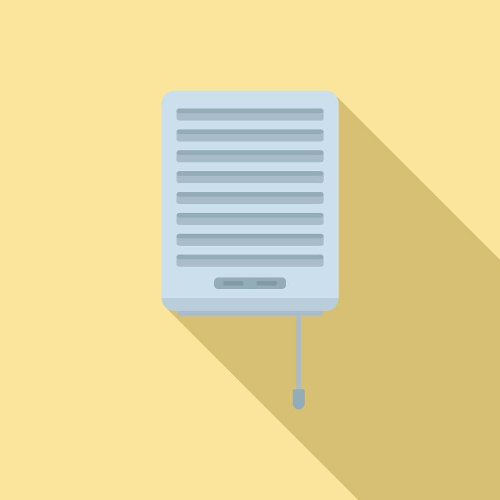 Wall ventilation icon, flat style vector