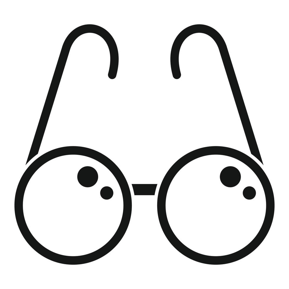 Seniors glasses icon, simple style vector