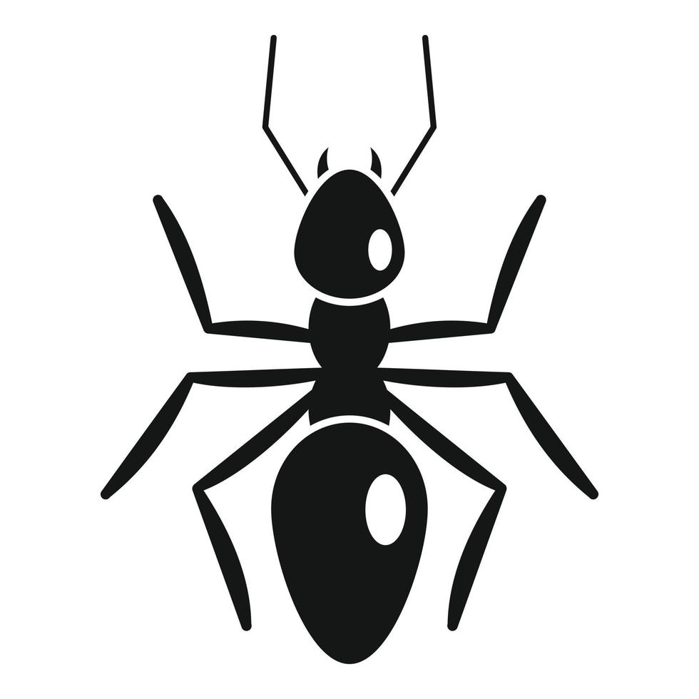 Nature ant icon, simple style vector