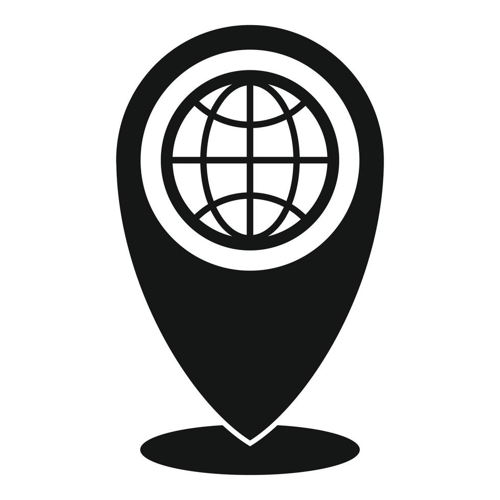 Travel location icon, simple style vector