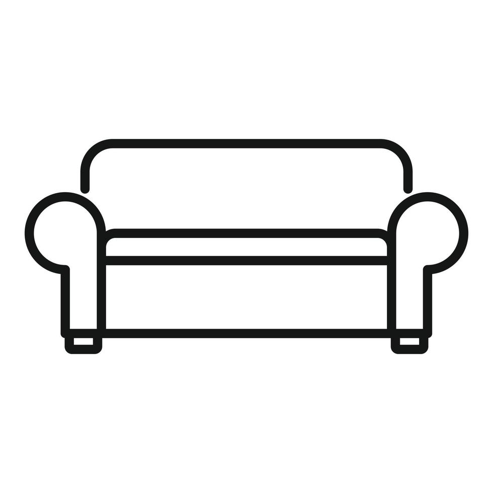 Nursing sofa icon, outline style vector