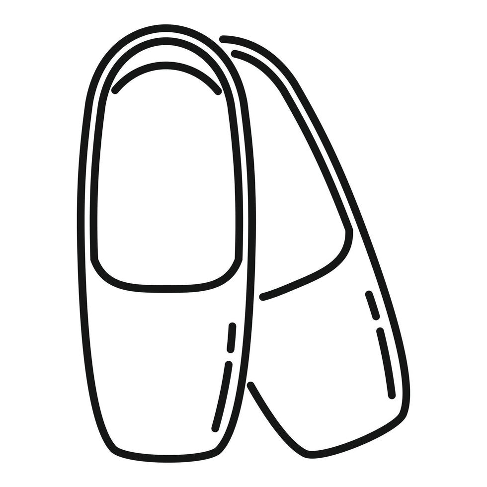 Ballet shoes icon outline vector. Dance ballerina shoes vector